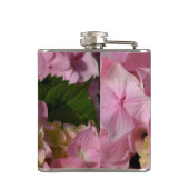 ピンククリームアジサイ黄色ピンクグリーンフローラ フラスク (裏面)