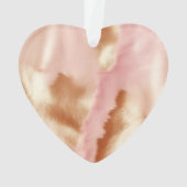 ピンククリームサウスウエスト女性のカーボーイ牛革 オーナメント (裏面)