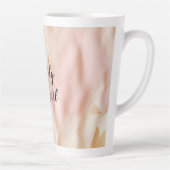 ピンククリームサウスウエスト女性のカーボーイ牛革 カフェラテマグ (右)