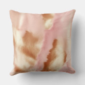 ピンククリームサウスウエスト女性のカーボーイ牛革 クッション (裏面)