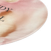 ピンククリームタンサウスウェスト女性のカーボーイコウィド カッティングボード (角)