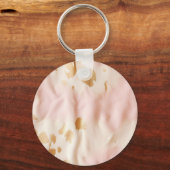 ピンククリームタンサウスウェスト女性のカーボーイコウィド キーホルダー (裏面)