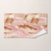 ピンククリームタンサウスウェスト女性のカーボーイコウィド バスタオルセット (ハンドタオル)