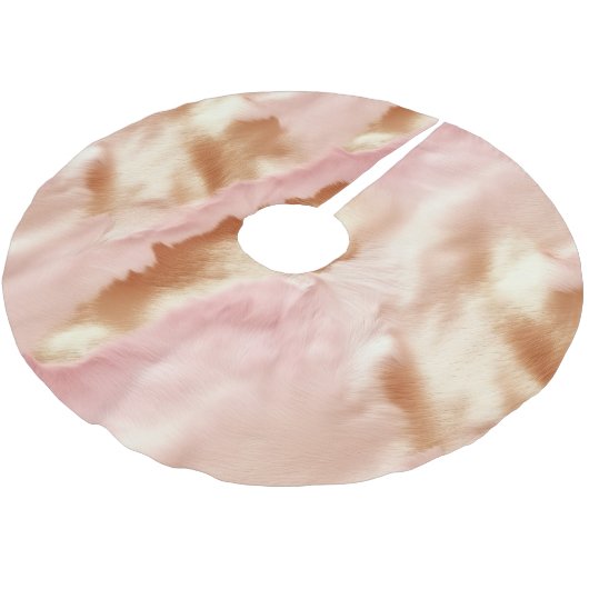 ピンククリームタンサウスウェスト女性のカーボーイコウィド ブラッシュドポリエステルツリースカート (アングル)