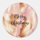 ピンククリームタンサウスウェスト女性のカーボーイコウィド マグネット (正面)