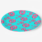 ピンククリームドーナツ ペーパープレート (アングル)