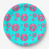 ピンククリームドーナツ ペーパープレート (正面)