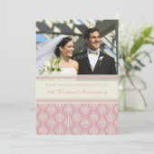 ピンククリームフォト10周年パーティー招待状 招待状 (スタンド正面)