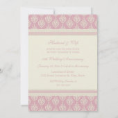 ピンククリームフォト10周年パーティー招待状 招待状 (裏面)