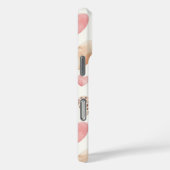 ピンククリームブラウンレオパードハート Case-Mate iPhoneケース (裏面 / 右)