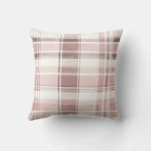 ピンククリームプレイドクリスマス クッション (裏面)