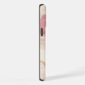 ピンククリーム白動物 iPhoneケース (右側面)