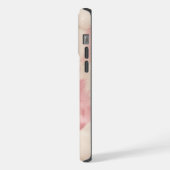 ピンククリーム白動物 iPhoneケース (左側面)