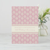 ピンククリーム 20周年パーティー招待状 招待状 (スタンド正面)