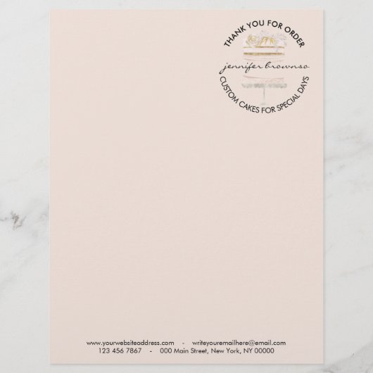 ピンククリ結婚ーム誕生日ベーカリーケーキ注文型枠 チラシ (裏面)