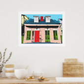 ピンククレオールコテージ ポスター (キッチン)