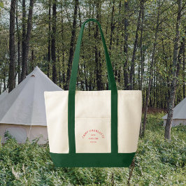 ピンククレストキャンプテーマバチェロレッテフォレストグリーン トートバッグ