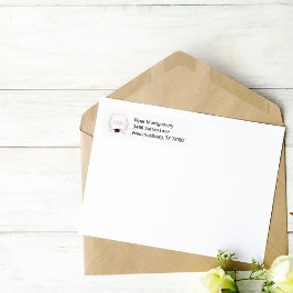 ピンククレストコケットモノグラム卒業 ラベル