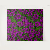 ピンククレマティスつる植物 タペストリー (正面(横))