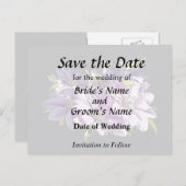 ピンククレマティス 案内ポストカード (正面/裏面)