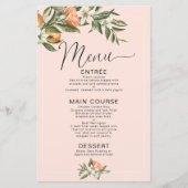 ピンククレメンチンリトルかわいこちゃんベビーシャワーメニュー (正面)