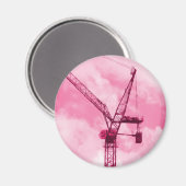 ピンククレーン マグネット (正面/裏面)