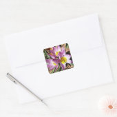 ピンククロキュース春フローラ スクエアシール (封筒)