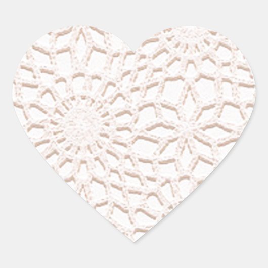 ピンククロシェ ハートシール (正面)