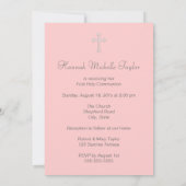 ピンククロスガールズピンク第1聖餐式 招待状 (裏面)