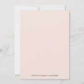 ピンククロスファースト聖餐式招待状 招待状 (裏面)