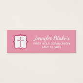 ピンククロス聖体拝領タグ (正面)