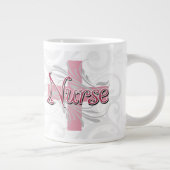 ピンククロス/旋回ナース ジャンボコーヒーマグカップ (右)