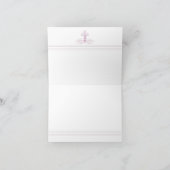 ピンククロス 洗礼 誕生 感謝カード (内部)