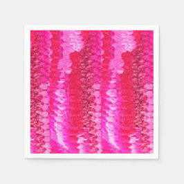 ピンククロチェットナプキンス スタンダードカクテルナプキン