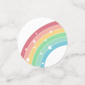 ピンククローバーレインボーラッキーワン写真1st誕生日 コンフェッティ (スモール正面)