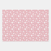 ピンククローバー&レインボーラッキーワンファースト誕生日 ラッピングペーパーシート (正面2)