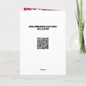 ピンククールシェード誕生日カード付き猫 カード (裏面)