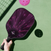 ピンククールネオンスターバスト名前をカスタムするイニシャルガーリー ピックルボールラケット