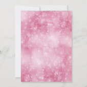 ピンククールモダンバルーンneon sweet 16 招待状 (裏面)