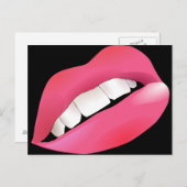 ピンククール唇 ポストカード (正面/裏面)