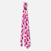 ピンククール紙吹雪パーティー模様ネックタイ ネクタイ (裏面)