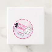 ピンクグウルハロウィーンガールベビーシャワー フェイバータグ (インサイチュ)