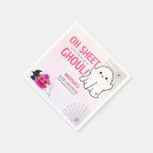 ピンクグウルハロウィーンベビーシャワーペーパーナプキン スタンダードカクテルナプキン (角)