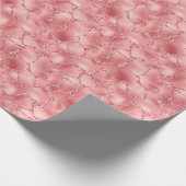 ピンクグガーリーリッジグリッターキリンプリント ラッピングペーパー (角)