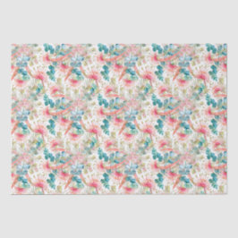 ピンクグライビリアとユーカリ 薄葉紙