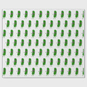 ピンクグラスを持ったピクルス人 ラッピングペーパー (フラット)