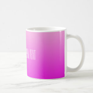 ピンクグラディエントカスタム文字マグカップ コーヒーマグカップ