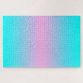 ピンクグラデーションとターコイズグラデーション ジグソーパズル (横)