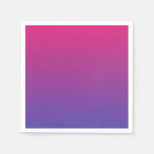 ピンクグラデーションと紫 スタンダードカクテルナプキン (正面)