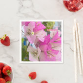 ピンクグラデーションのブーゲンビリアまたは紙の花，熱帯 スタンダードカクテルナプキン (インサイチュ)